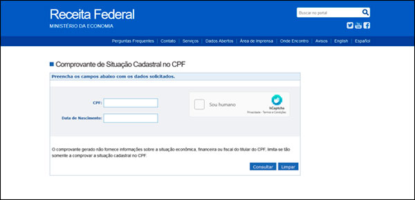 Consultar CPF pelo número