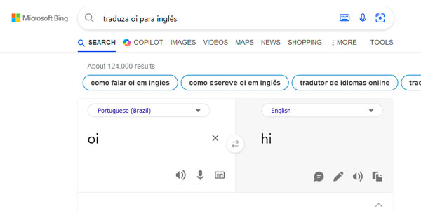 Resultados Rápidos do Bing