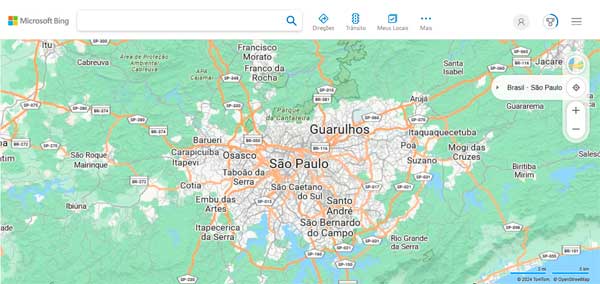 Serviço Bing Mapas
