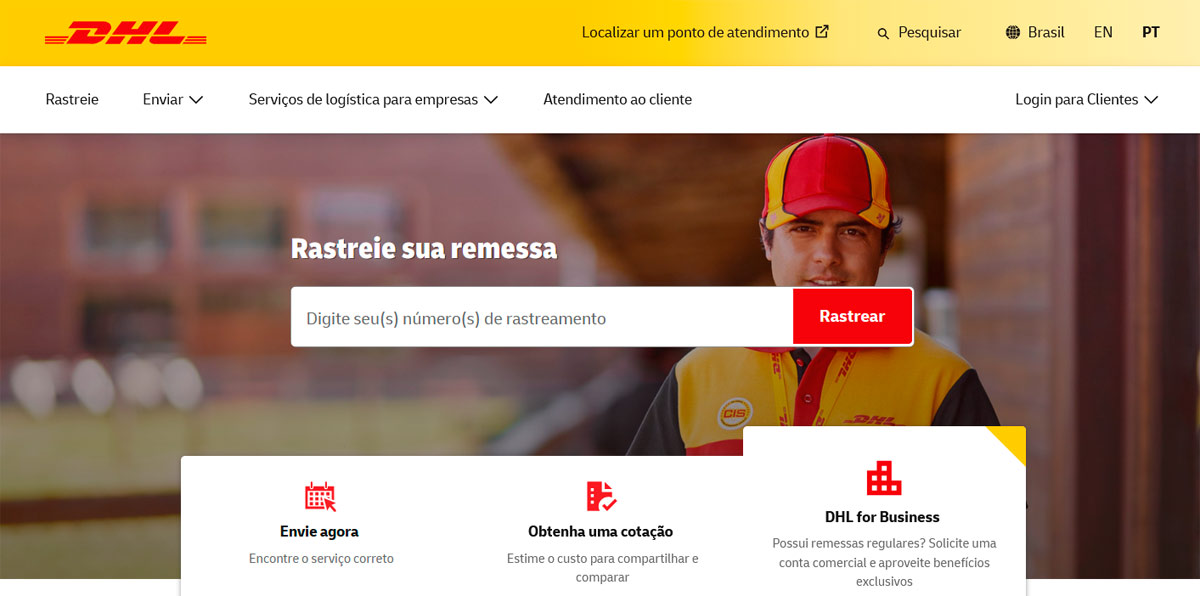 Como rastrear a sua encomenda da DHL